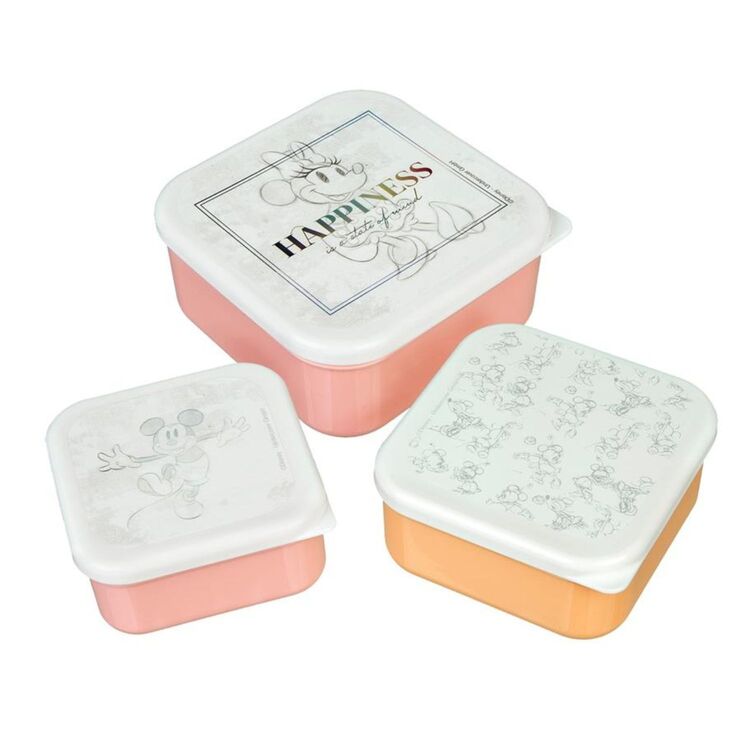 Product Κουτιά Κολατσιού Σετ των 3 Disney 100 Minnie  & Mickey image