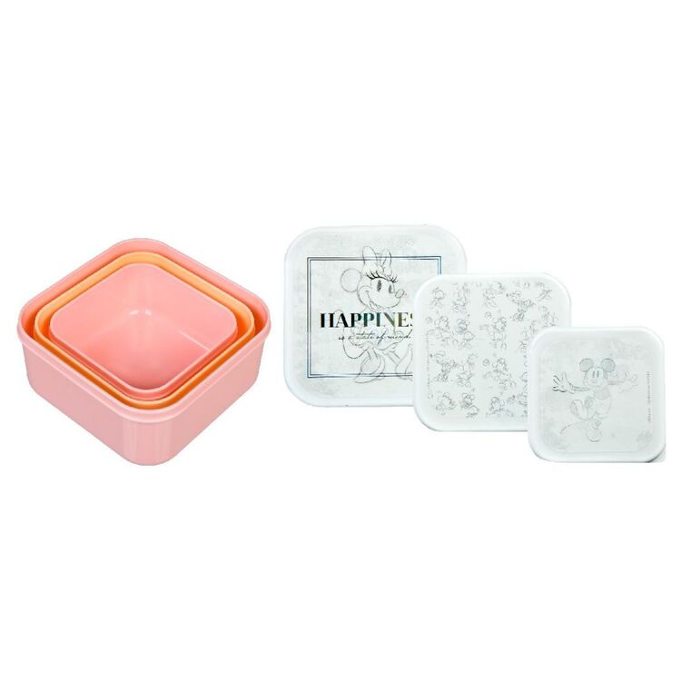 Product Κουτιά Κολατσιού Σετ των 3 Disney 100 Minnie  & Mickey image