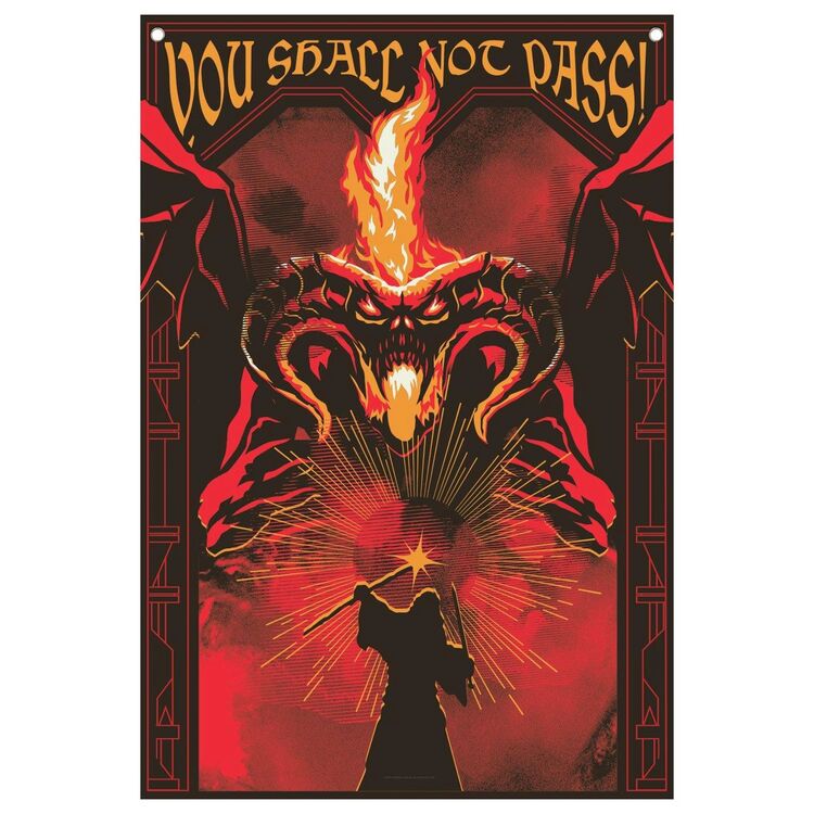 Product Lord Of The Rings War Balrog Wall Banner image