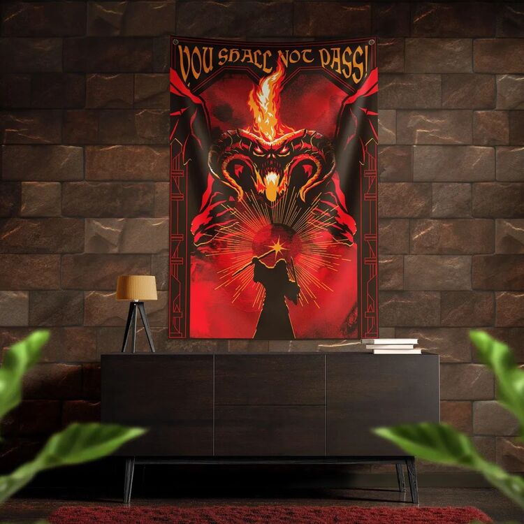 Product Lord Of The Rings War Balrog Wall Banner image