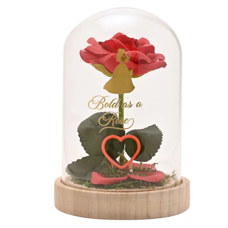 Product Διακοσμητικό Disney Pastel Princess Florals In A Cloche With Neon Light Belle image