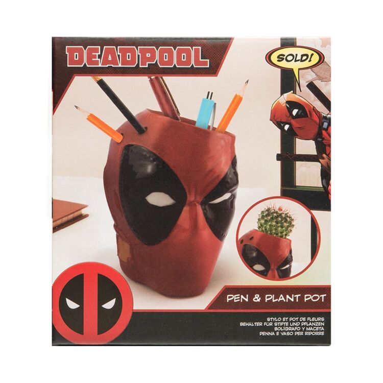 Product Marvel Deadpool Shaped Plant and Pen Pot image