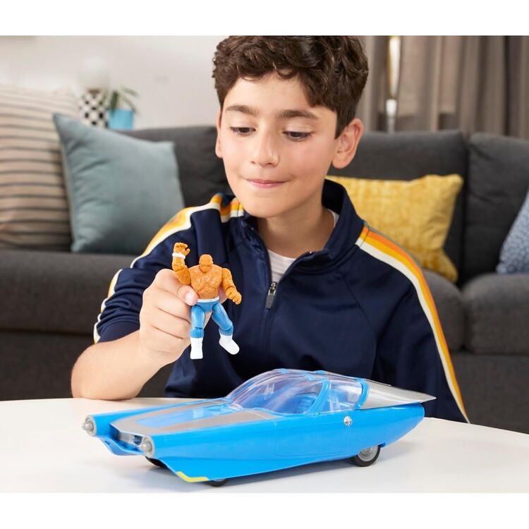 Product Φιγούρα Δράσης Hasbro Marvel Fantastic Four: First Steps - Hover & Cruise Fantastic Car & Thing Vehicle & Figure (G0983) image