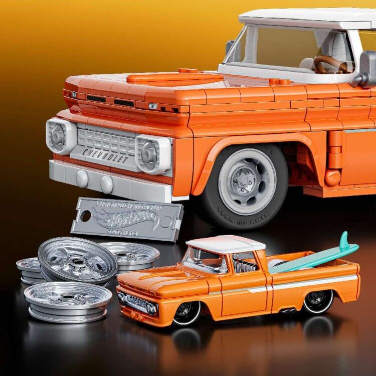 Product Τουβλάκια Mattel Hot Wheels: Elite Series Brick Shop - Chevrolet Custom '62 Chevy Pickup Vehicle (JFT20) image