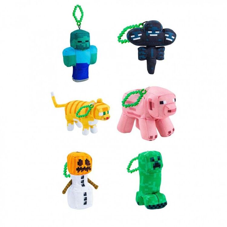 Product Giochi Preziosi: Minecraft - Λούτρινο με Κλιπ 18cm (MNC13000) 1pc Random Pick image