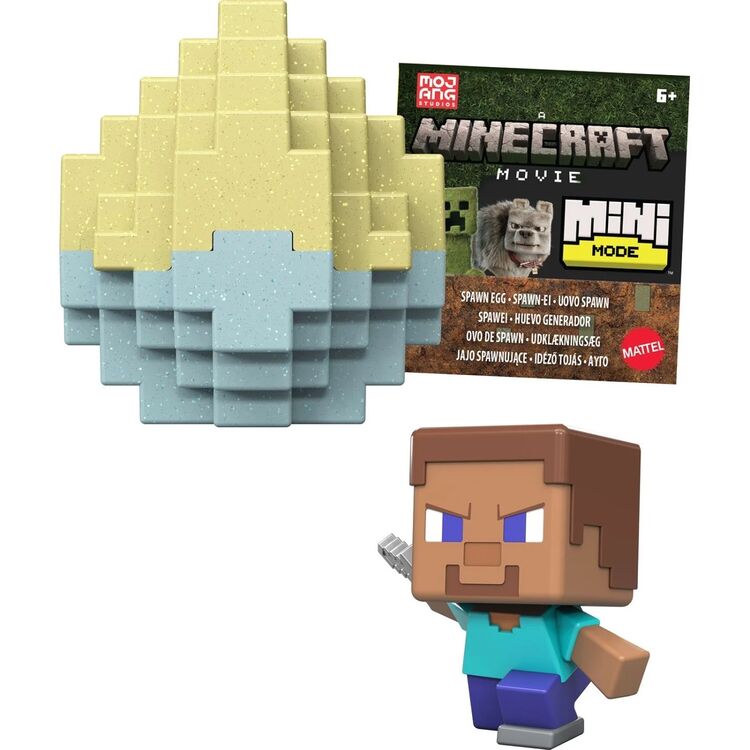 Product Mattel Minecraft: Mini Mode Steve Spawn Egg (JFB62) image