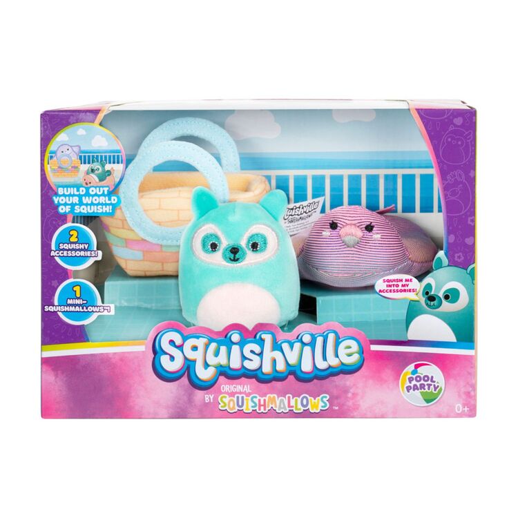 Product Squishville Mini Squishmallows Plush Figure Accessoires Set Pool Party image