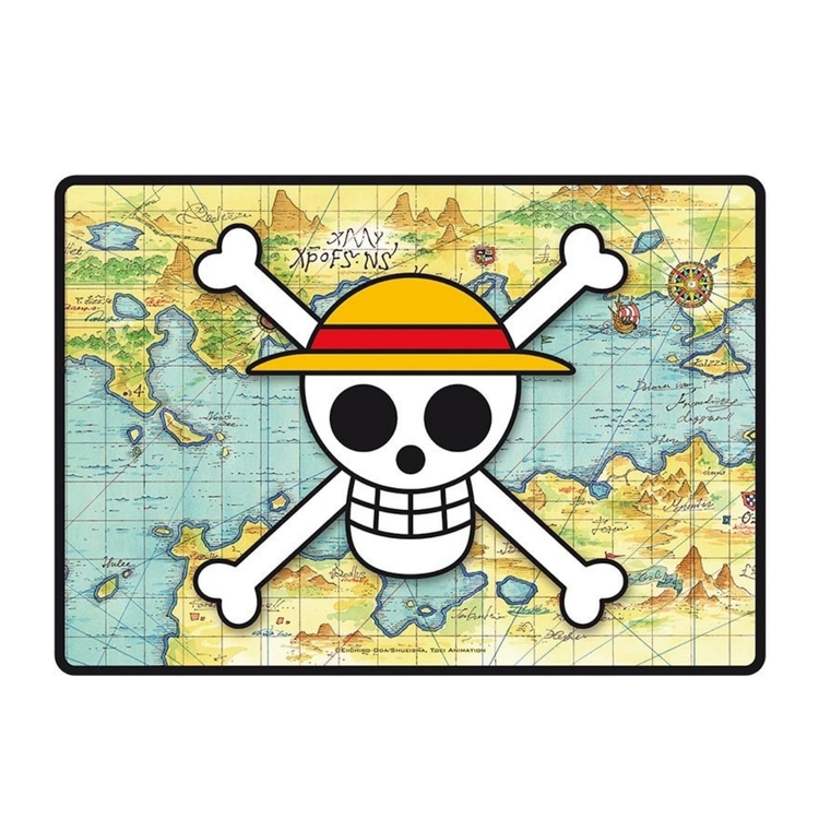 Product One Piece Mousepad Skull with Map image