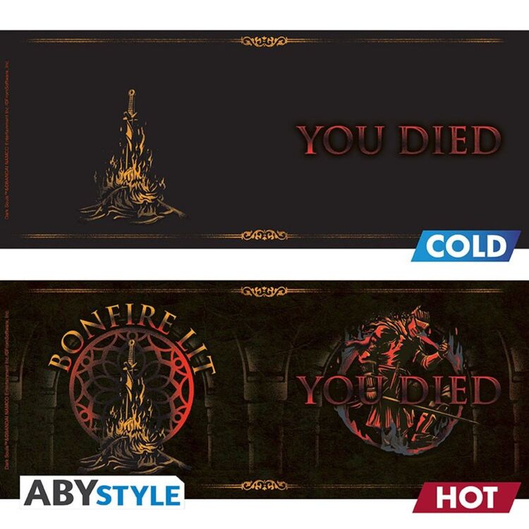 Product Dark Souls You Died Heat Change Mug image