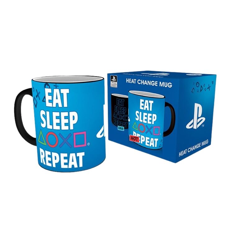 Product Playstation Mug Heat Change Eat Sleep Repeat image