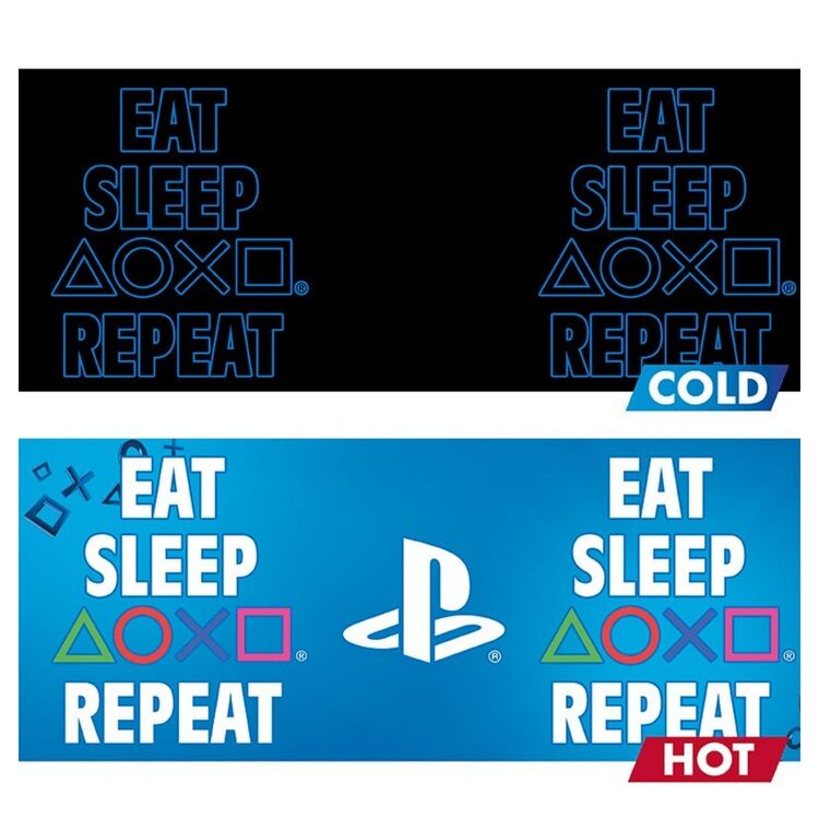 Product Playstation Mug Heat Change Eat Sleep Repeat image