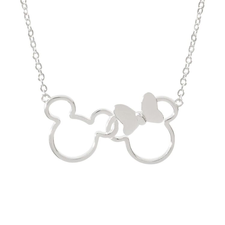 Product Κολιέ Disney Mickey and Minnie in Silver Brass Plated image