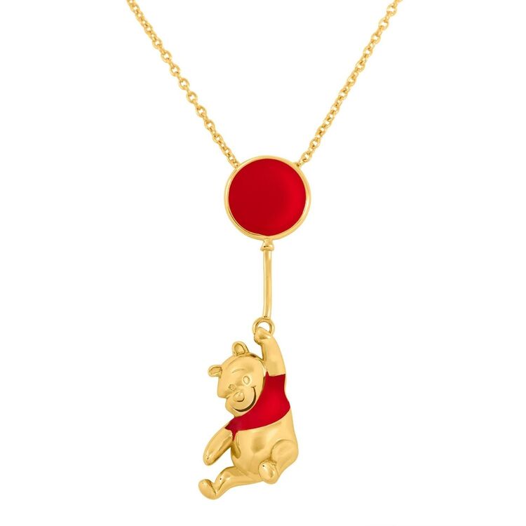 Product Disney Winnie The Pooh Balloon Necklace in Brass Plated image