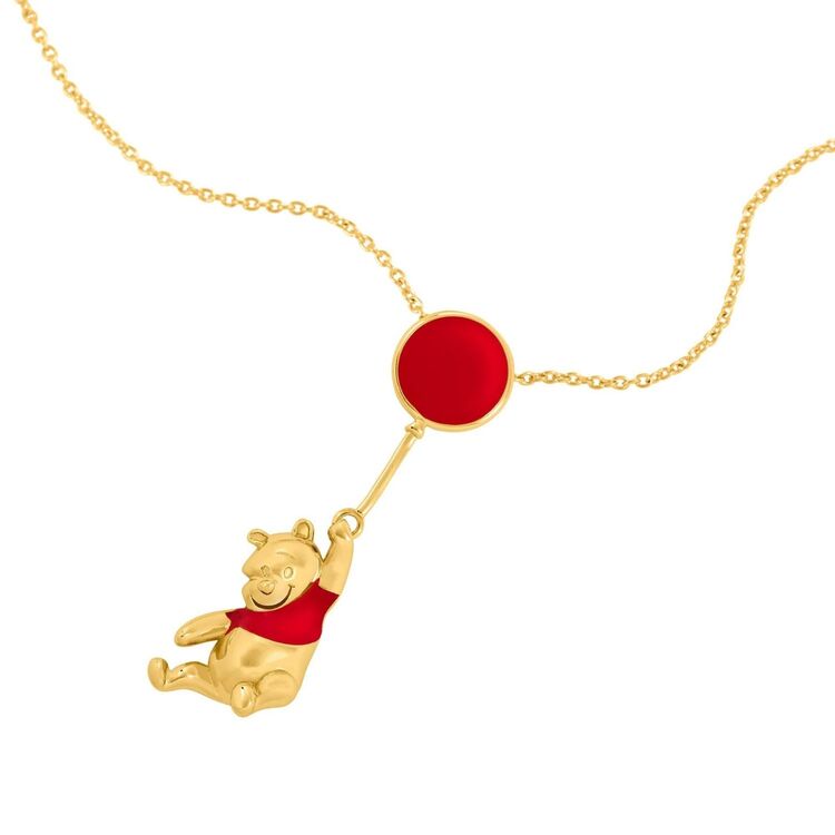 Product Disney Winnie The Pooh Balloon Necklace in Brass Plated image