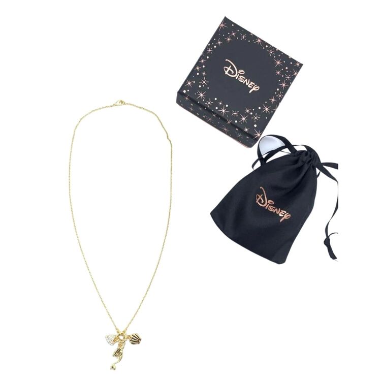 Product Disney Little Mermaid Gold Brass Plated Necklace image