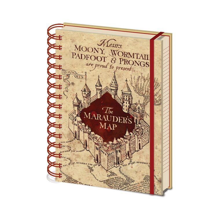 Product Harry Potter (The Marauders Map) A5 Wiro Notebook image