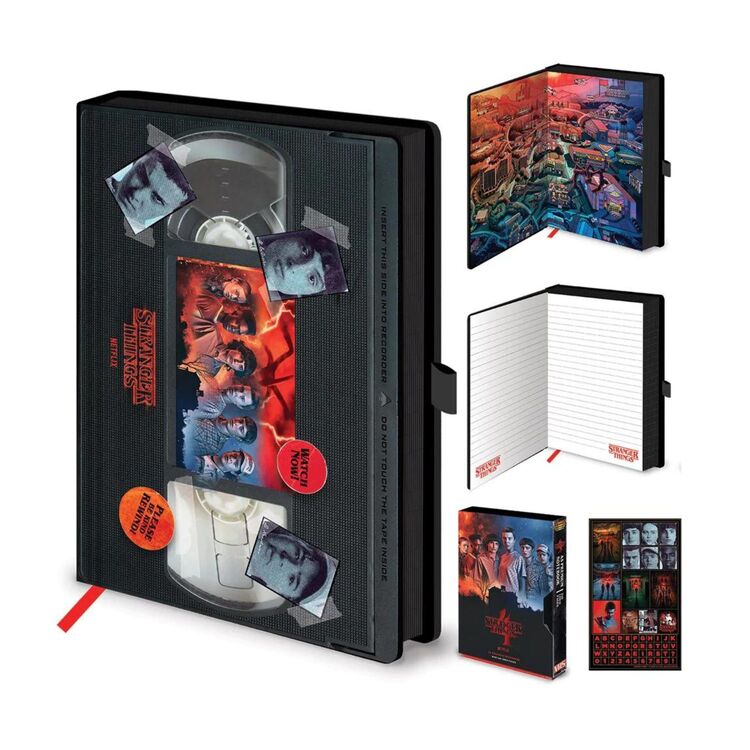 Product Stranger Things (Season 4 VHS) A5 Premium Notebook image