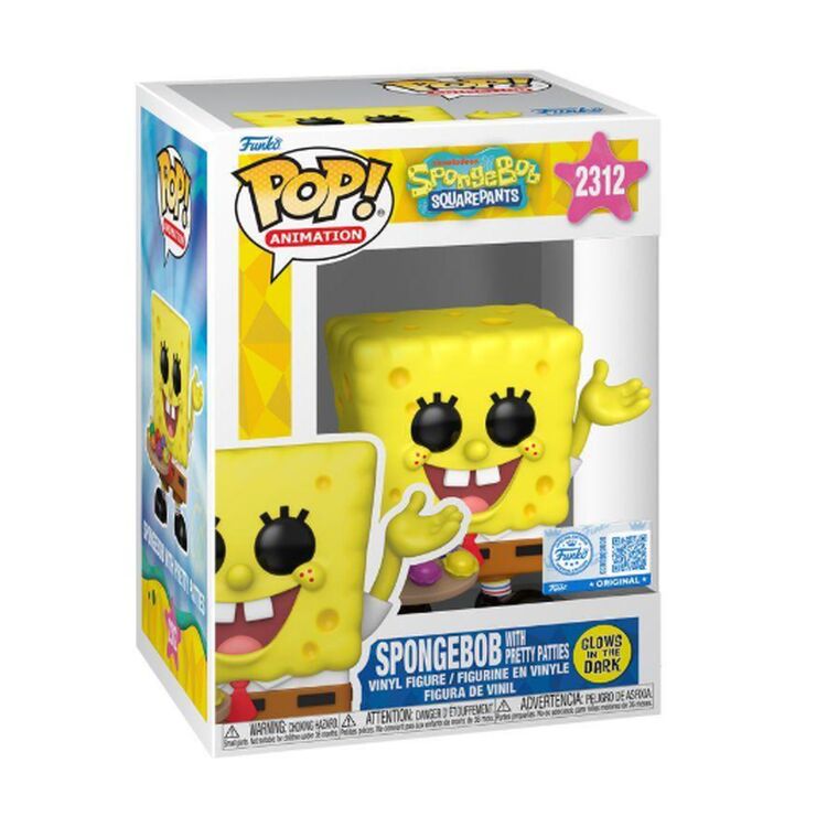 Product Φιγούρα Funko Pop! Spongebob Squarepants -SpongeBob with Pretty Patties (Glows in The Dark) image