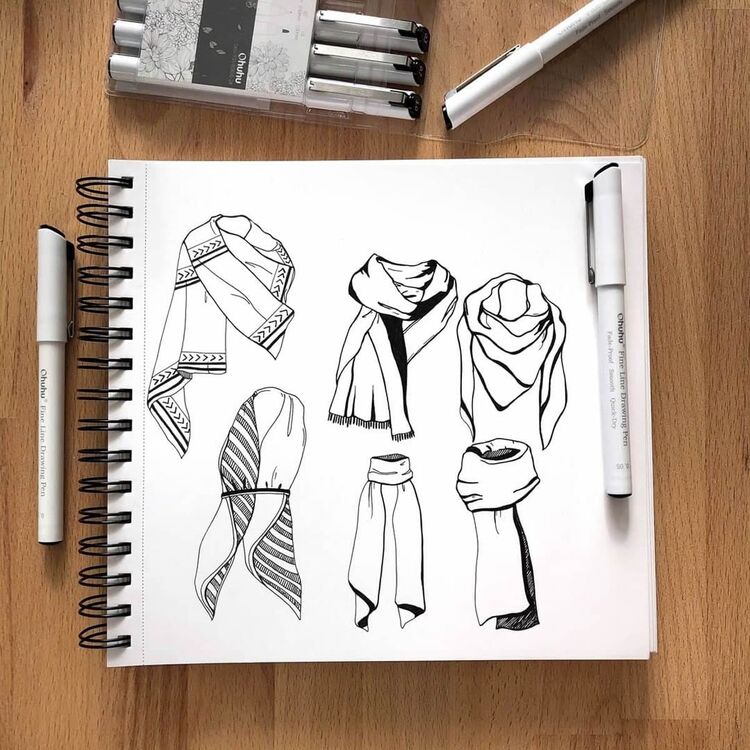 Product Ohuhu Fineliner Σετ 8 Μαύρα Πενάκια Σχεδίου image