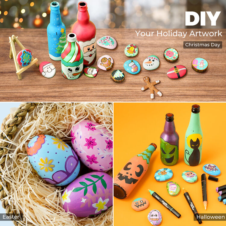 Product Ohuhu Acrylic Painting Markers 2mm Dual Tip Set of 30 pcs image