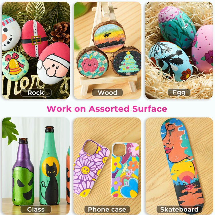 Product Ohuhu Acrylic Painting Markers 2mm Dual Tip Set of 30 pcs image