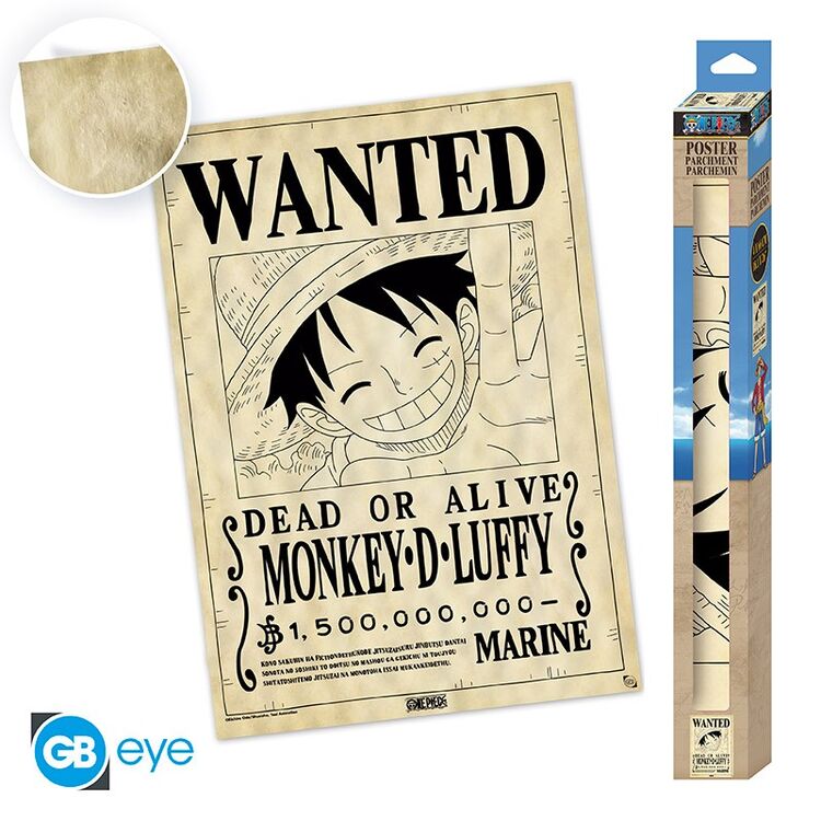 Product Αφίσα One Piece Parchament Wanted Luffy image