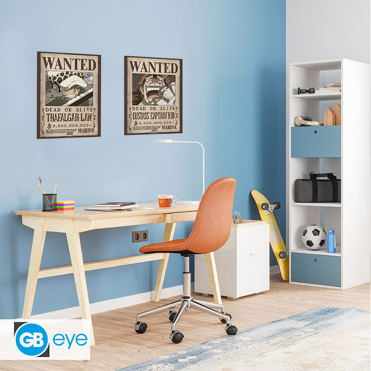 Product One Piece Set 2 Posters Chibi Wanted Law & Kid image