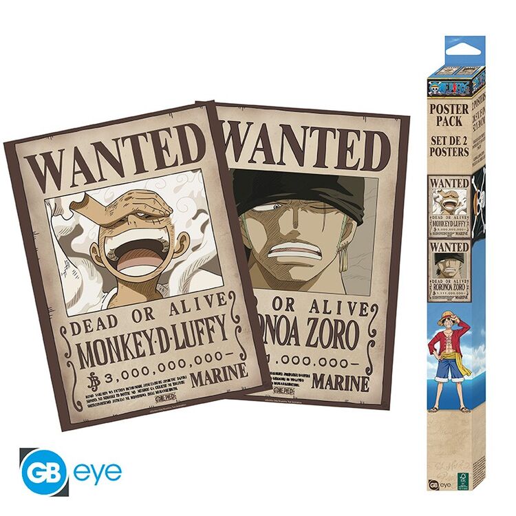 Product One Piece Luffy And Zoro Wanted Poster image
