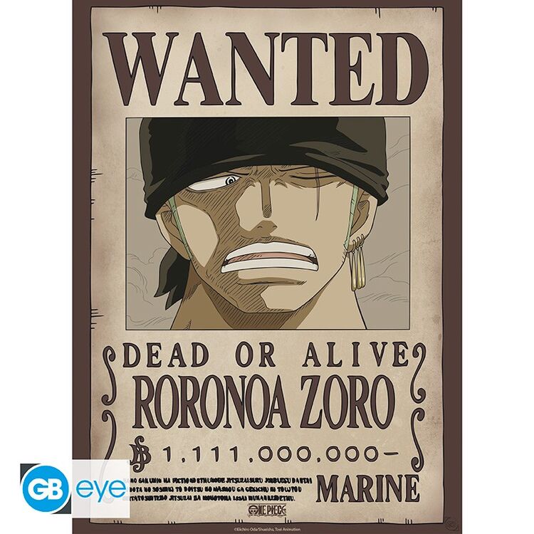 Product One Piece Luffy And Zoro Wanted Poster image