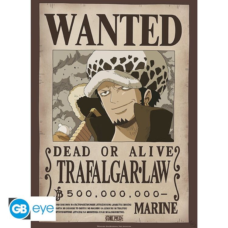 Product One Piece Trafalgar Law Wanted Poster image