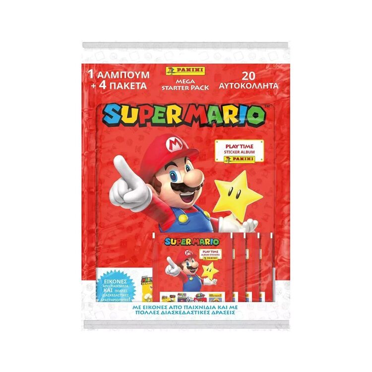 Product Panini Super Mario Sticker Mega Starter Pack Album image