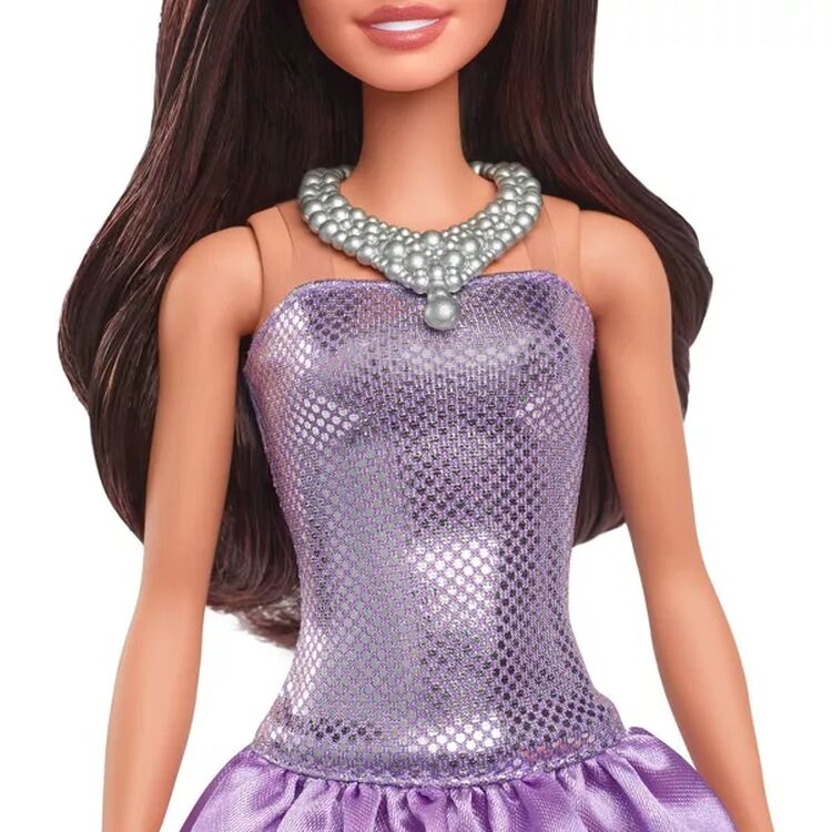 Product Mattel Barbie: Fashionistas #234 - Brown Hair with Metallic Purple Dress Doll (HYT92) image