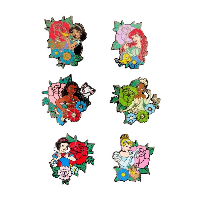 Product Disney Princess Tattoo Random Blind Box Enamel Pin image