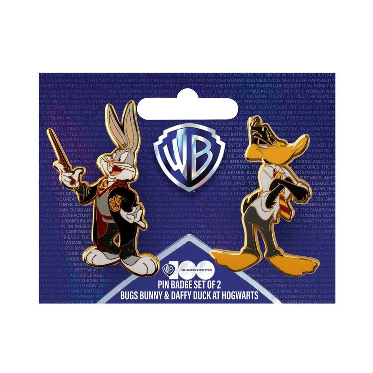 Product Harry Potter Set of 2 pins Bugs and Daffy at Hogwarts Looney Tunes Warner Bros 100th image