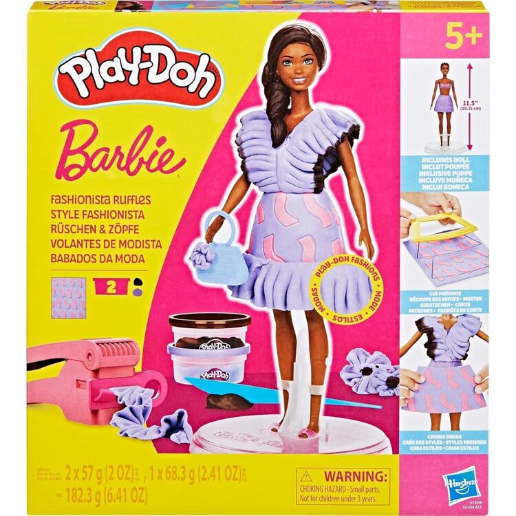 Product Πλαστελίνη Hasbro Play-Doh: Fashion - Barbie Designer Dolls Fashionista Ruffles (G1359) image