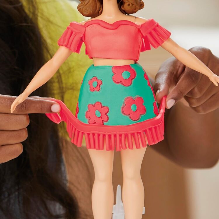 Product Πλαστελίνη Hasbro Play-Doh: Fashion - Barbie Designer Dolls Florals And Fringe (G1360) image