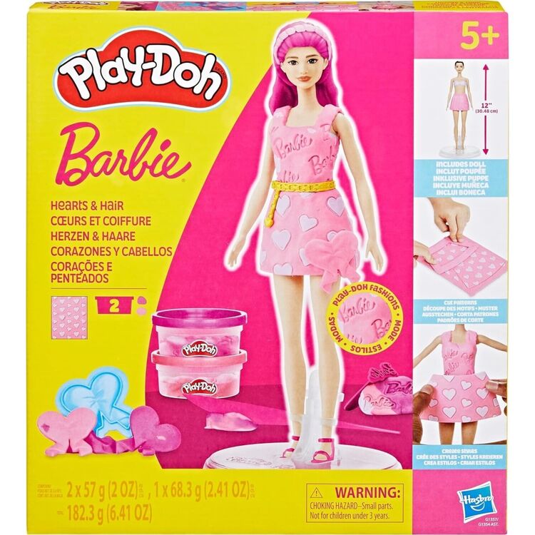 Product Πλαστελίνη Hasbro Play-Doh: Fashion - Barbie Designer Dolls Hearts And Hair (G1357) image