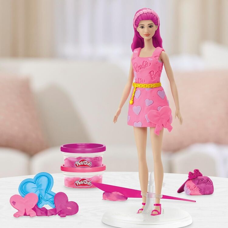 Product Πλαστελίνη Hasbro Play-Doh: Fashion - Barbie Designer Dolls Hearts And Hair (G1357) image