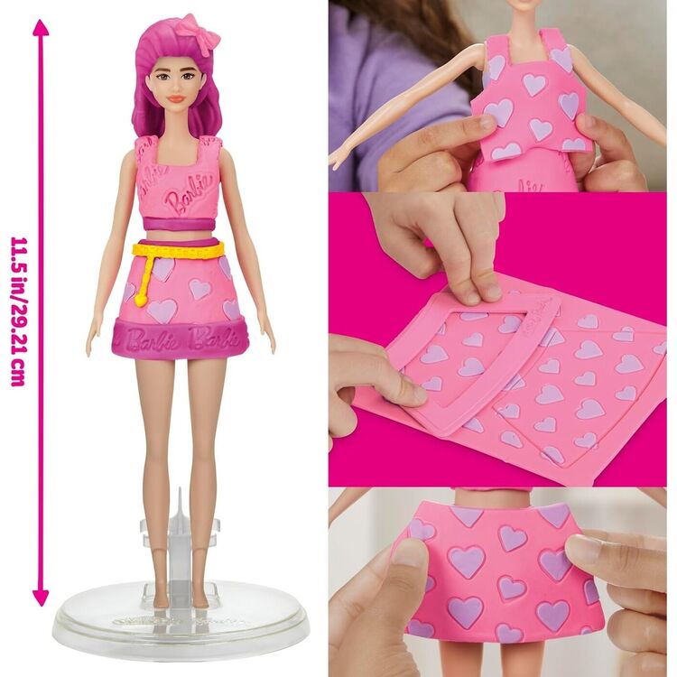 Product Πλαστελίνη Hasbro Play-Doh: Fashion - Barbie Designer Dolls Hearts And Hair (G1357) image