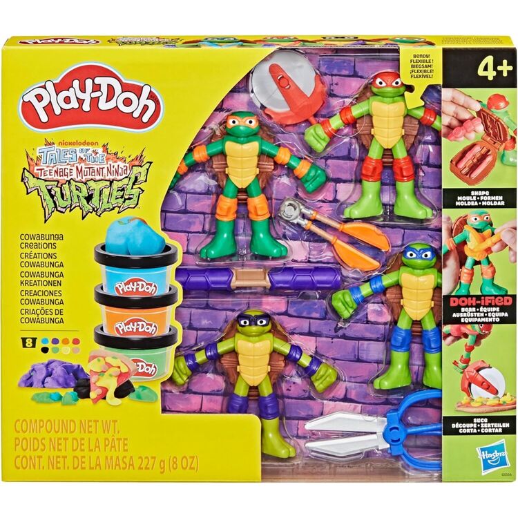 Product Hasbro Play-Doh TMNT: Tales of the Teenage Mutant Ninja Turtles - Cowabunga Creations (G0556) image