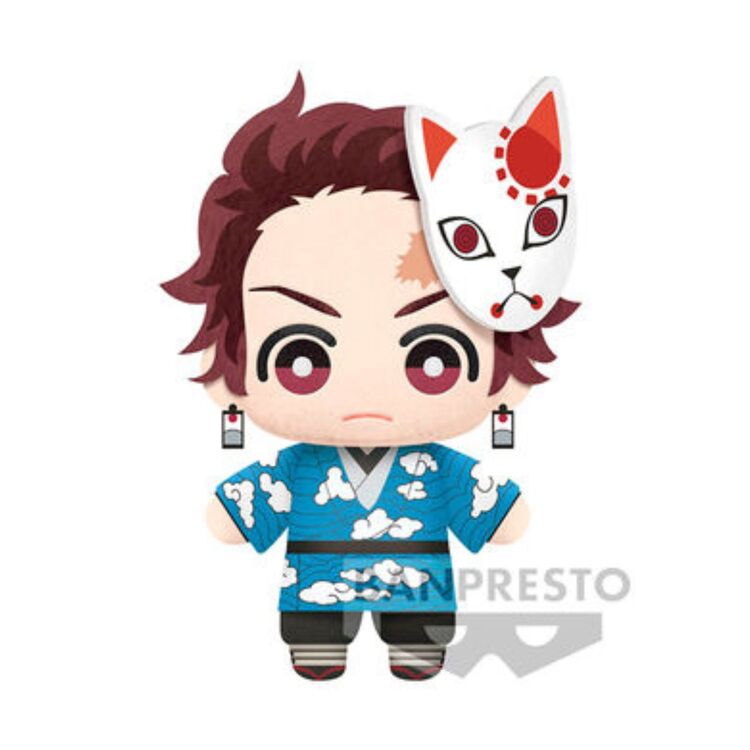 Product Demon Slayer Tomonui Plush Tanjiro with Kitsune Mask image