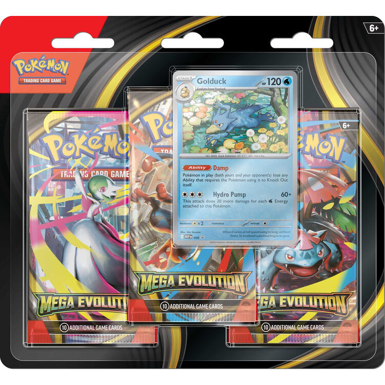 Product Pokemon TCG Mega Evolution 3-Booster Blister 1τμχ Τυχαία Επιλογή image