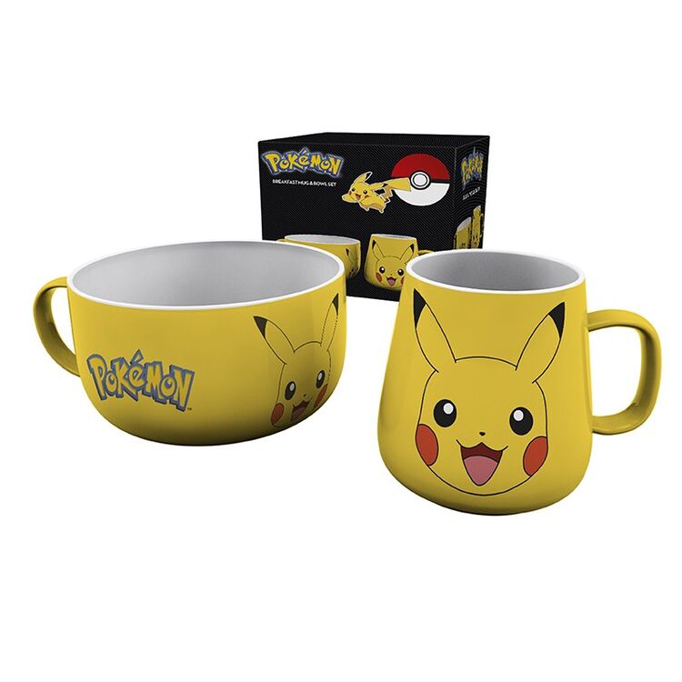 Product Breakfast Set Mug Bowl Pikachu image
