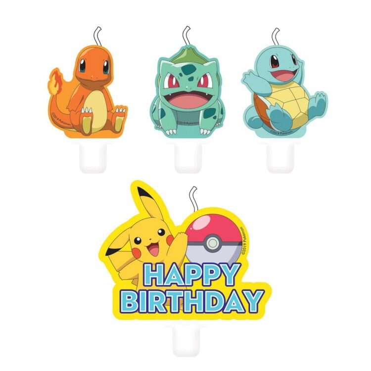 Product Pokemon Cake Candles 4 pieces image