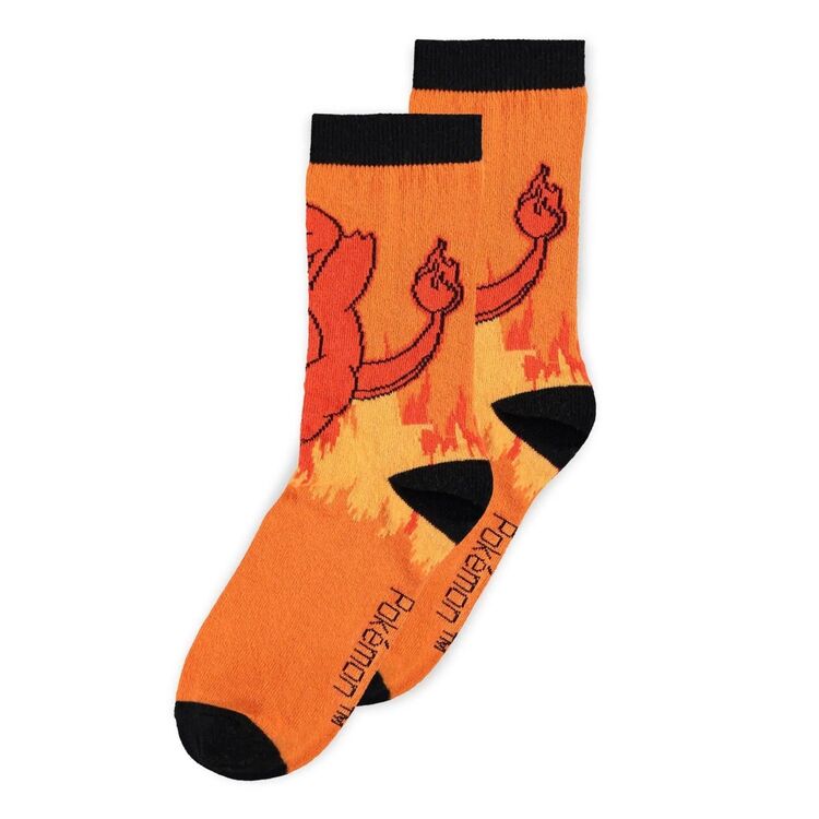 Product Κάλτσες Σετ των 3 Pokemon Crew (Squirtle, Charmader, Bulbasaur) image