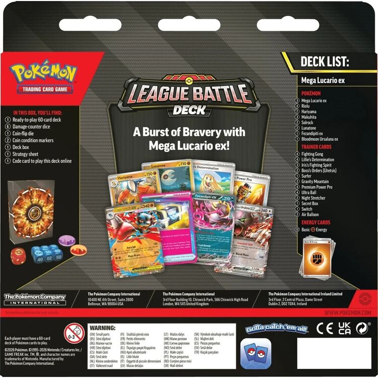 Product Pokemon TCG Mega Lucario ex League Battle Deck image