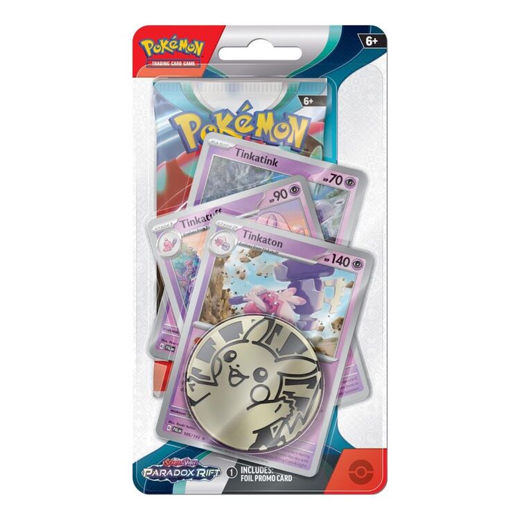 Product Pokemon TCG Scarlet & Violet Paradox Rift Tinkatink Premium Checklane Blister image