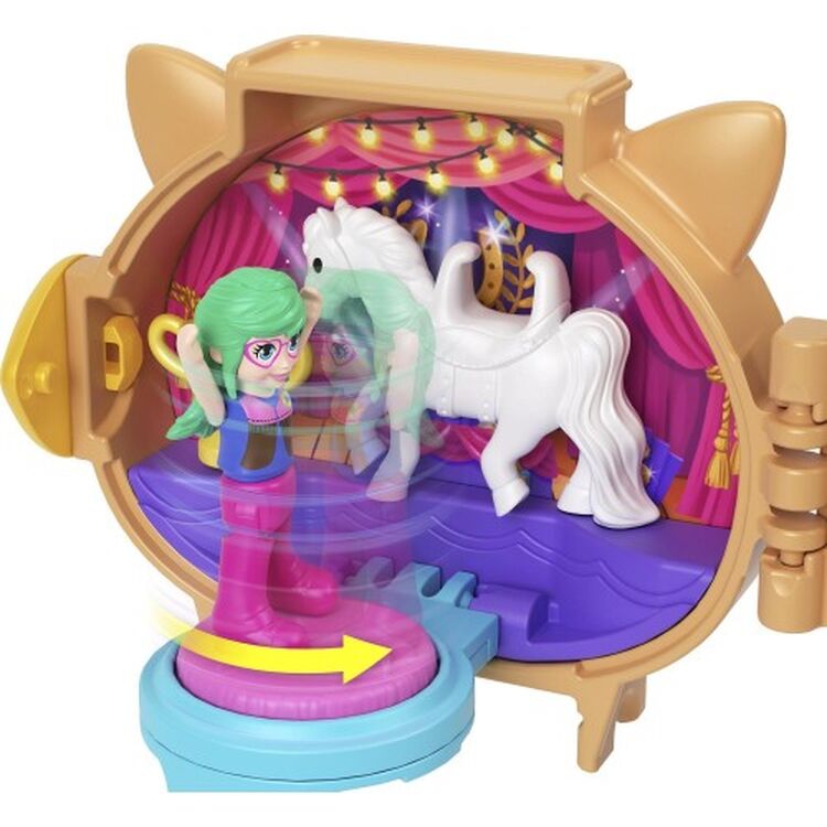 Product Mattel Polly Pocket Mini: Pet Connects - Horse Compact Playset (JCB20) image
