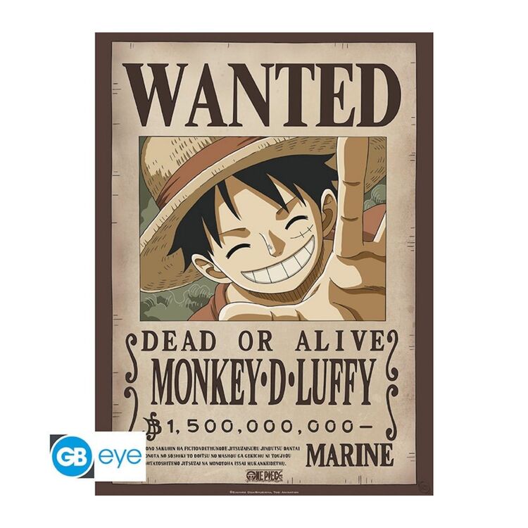 Product One Piece Set 2 Chibi Poster Wanted Luffy & Ace image