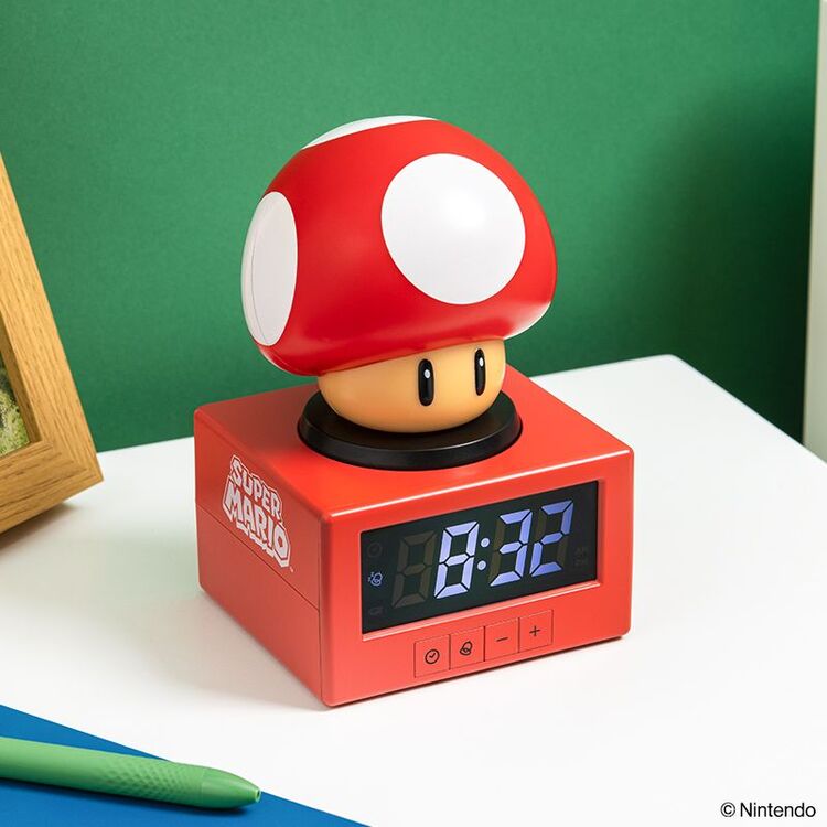 Product Ξυπνητήρι Paladone Icons: Super Mario - Super Mushroom Alarm Clock (PP13124NN) image